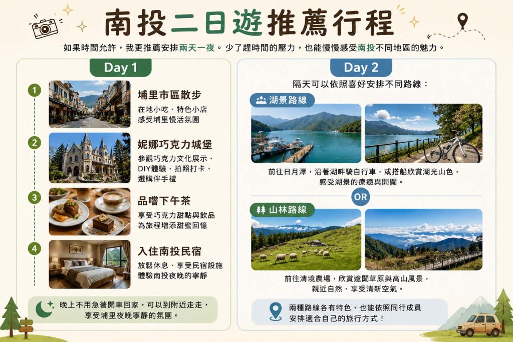 南投二日遊推薦行程