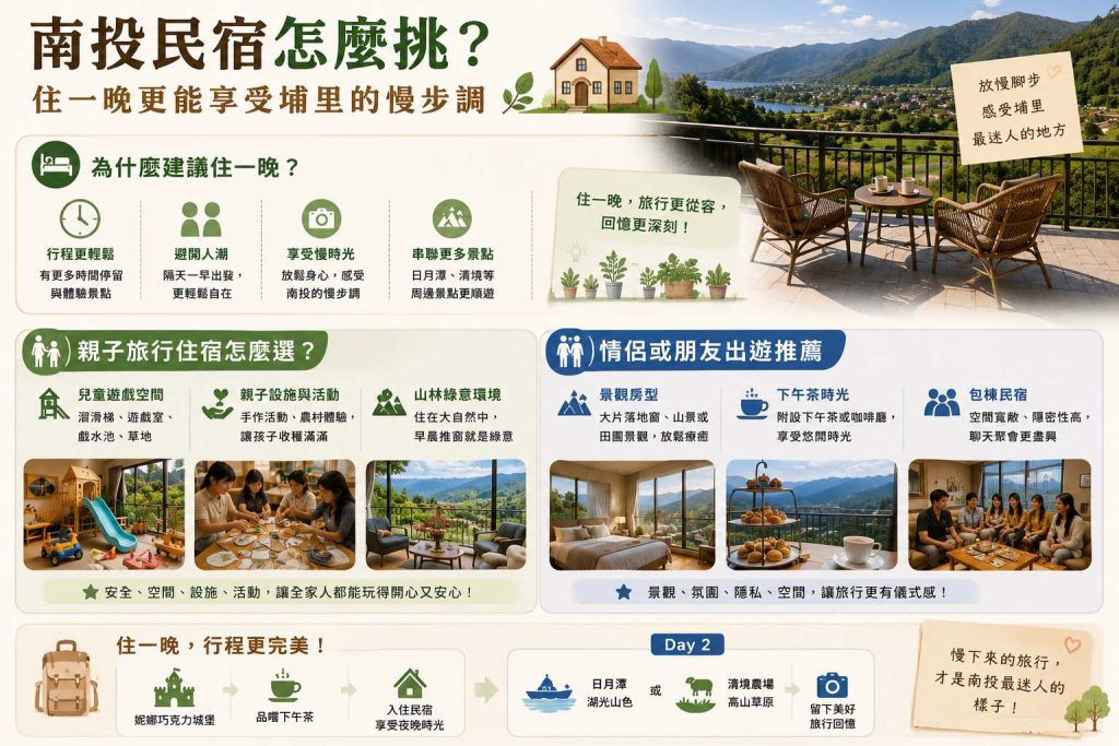 南投民宿怎麼挑？